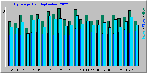 Hourly usage for September 2022