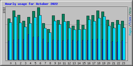 Hourly usage for October 2022