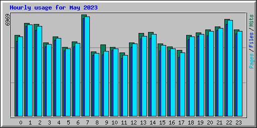 Hourly usage for May 2023