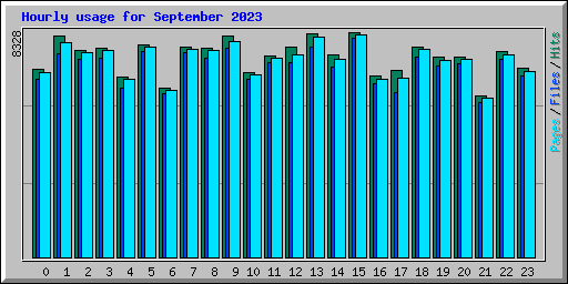 Hourly usage for September 2023